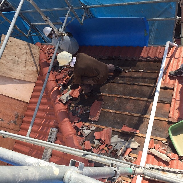 一面の解体を実施